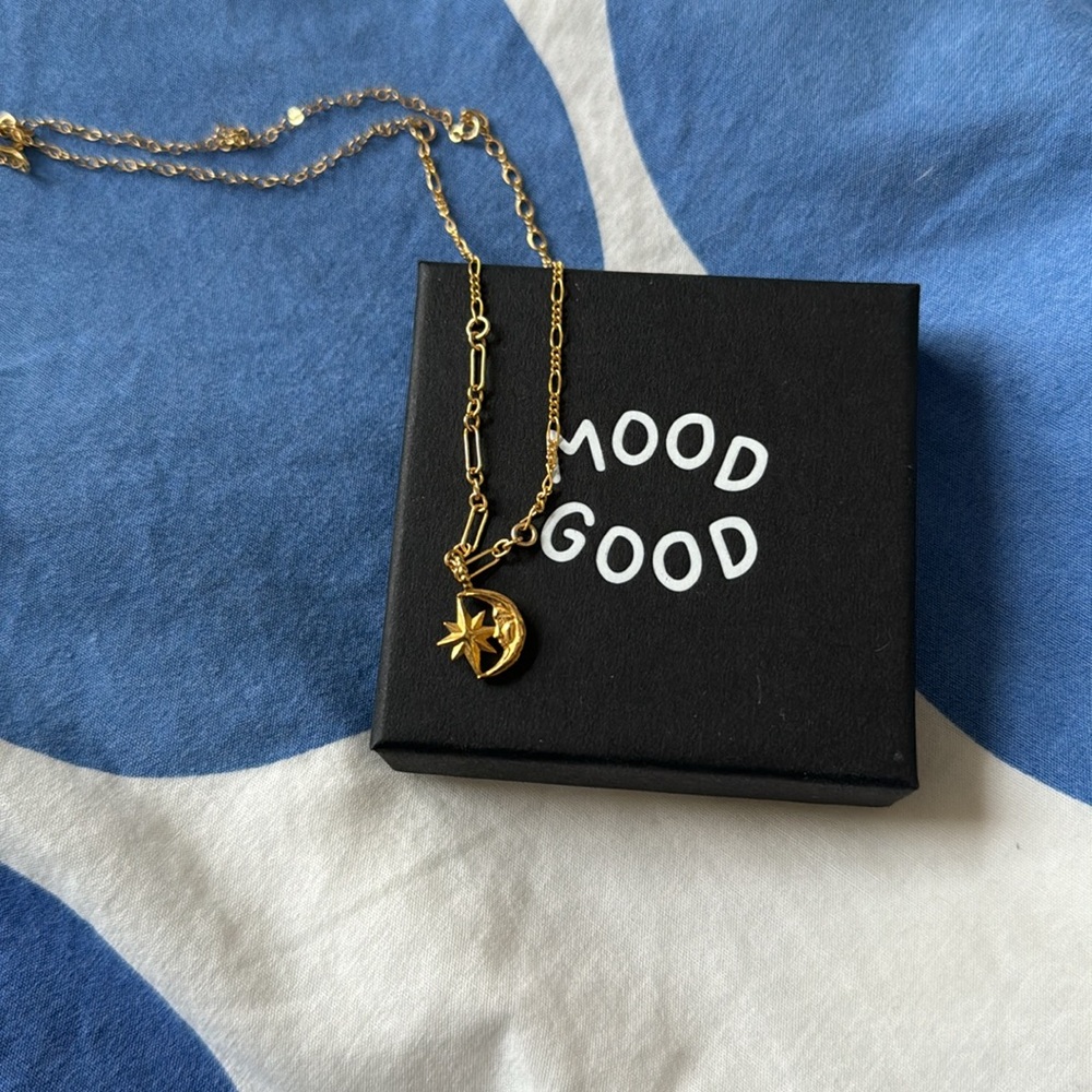 Mood Good / Good Daze celestial star and moon necklace